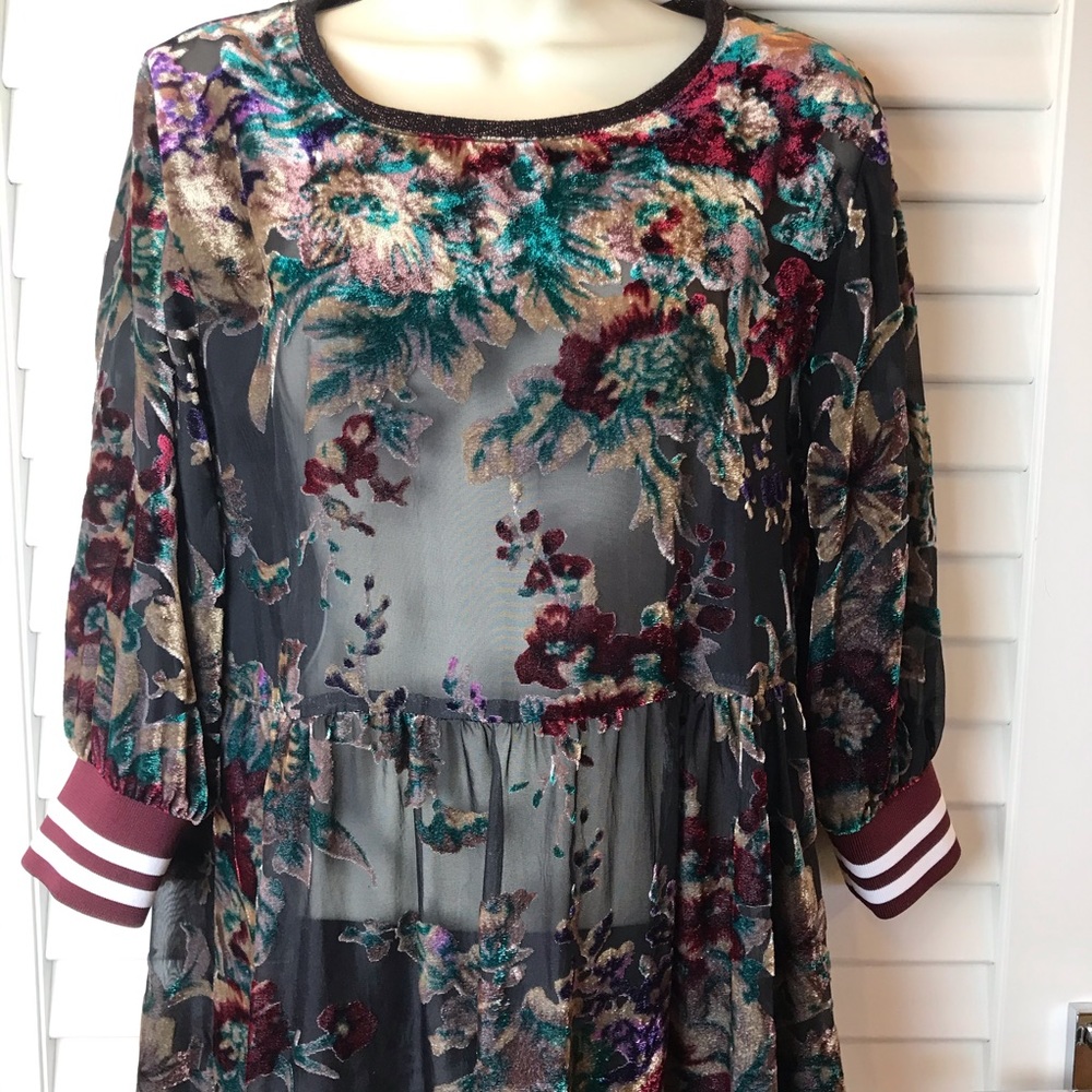 Maryley Velvet Floral Dress